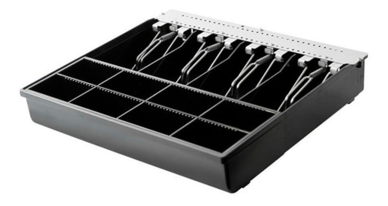 Cajón de dinero EC LINE EC-5100II-BLACK, Negro, Acero, 8, 4, Llave Cajón de dinero EC LINE EC-5100II-BLACK, Negro, Acero, 8, 4, Llave